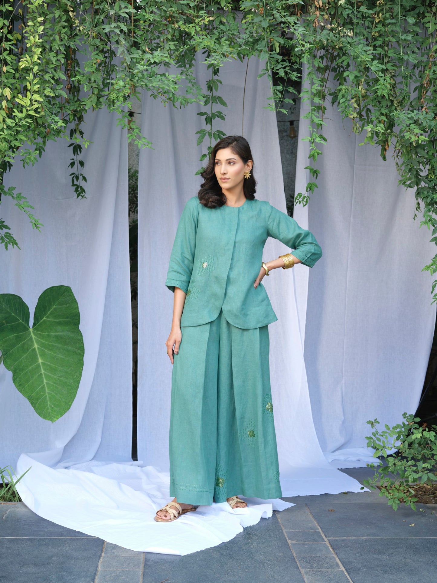 Matcha Pure Linen Top