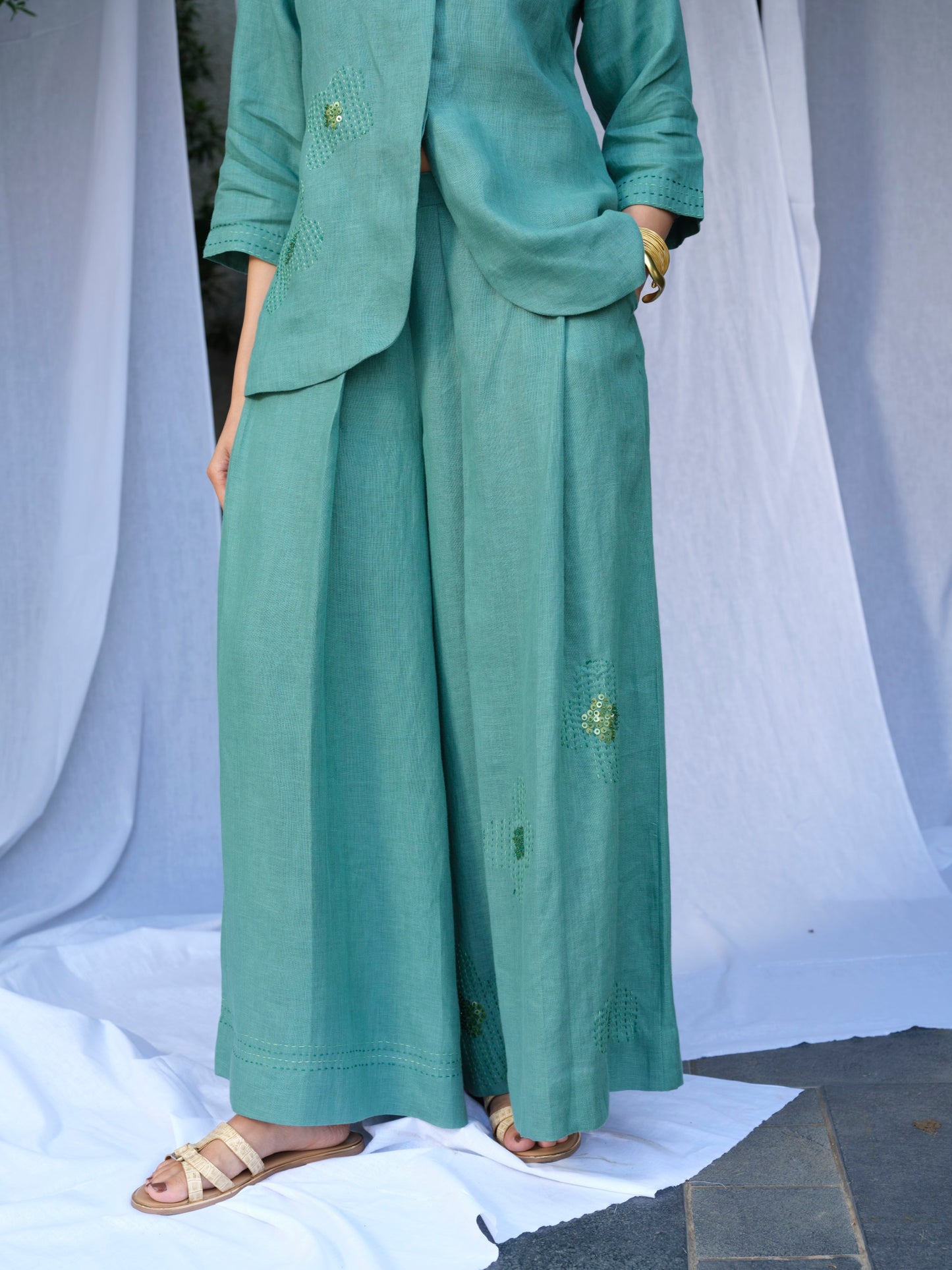 Matcha Pure Linen Pants