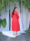 Scarlet Pure Linen Dress