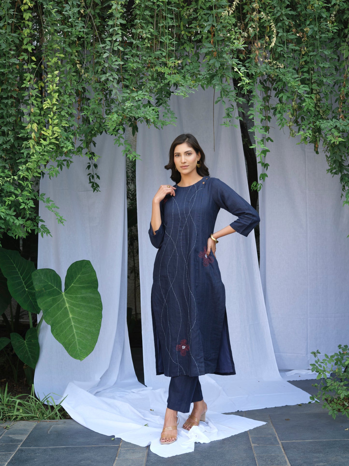 Skyfall Pure Linen Kurta