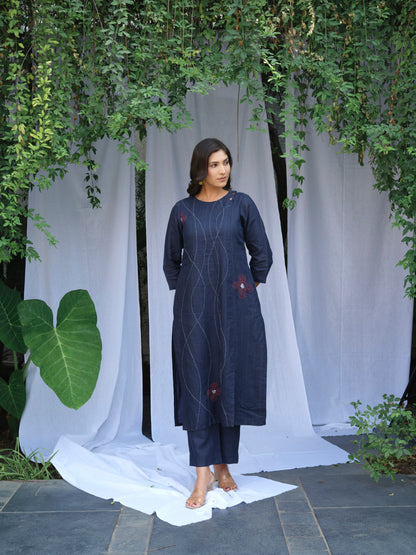 Skyfall Pure Linen Kurta