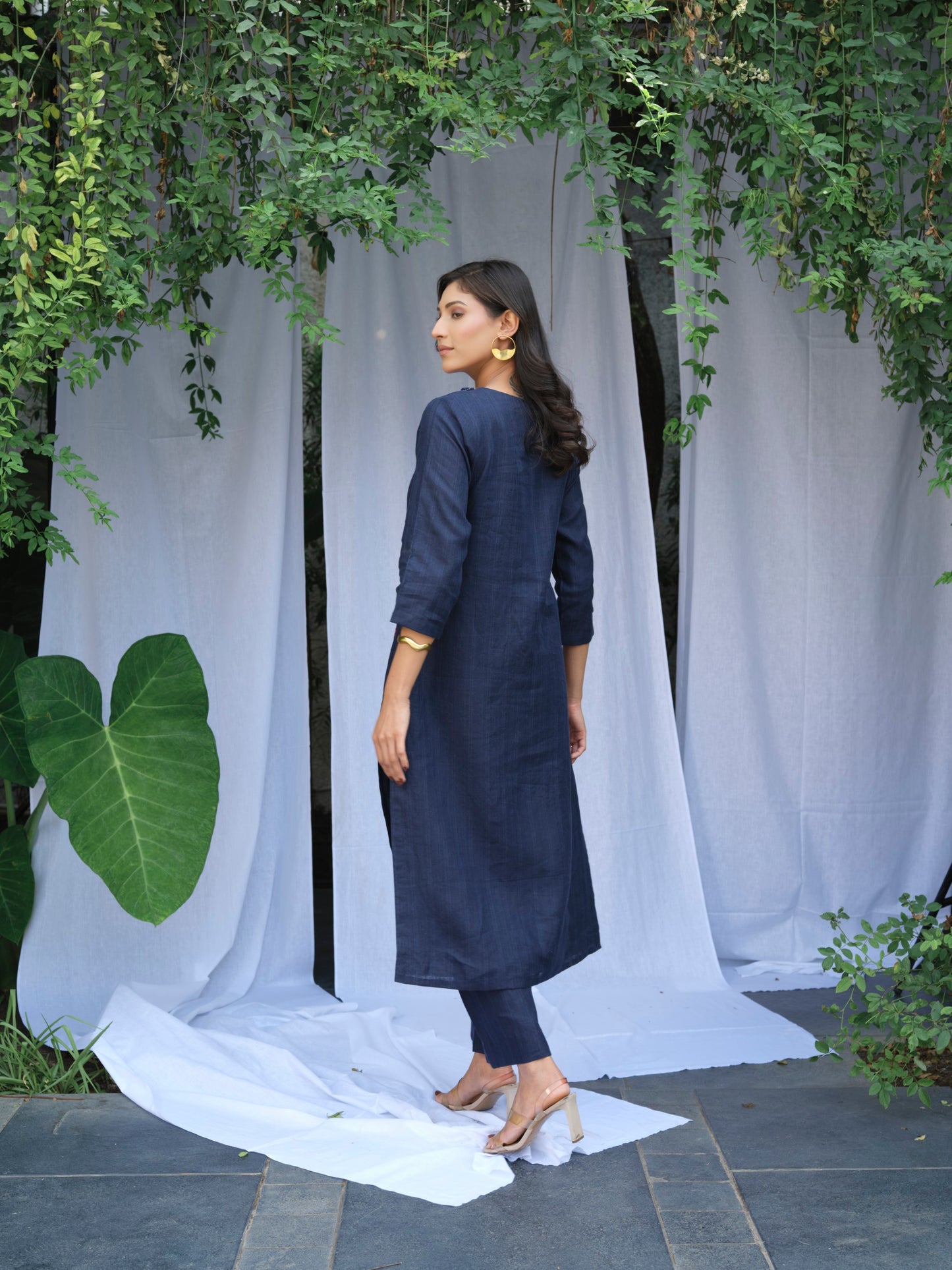 Skyfall Pure Linen Kurta