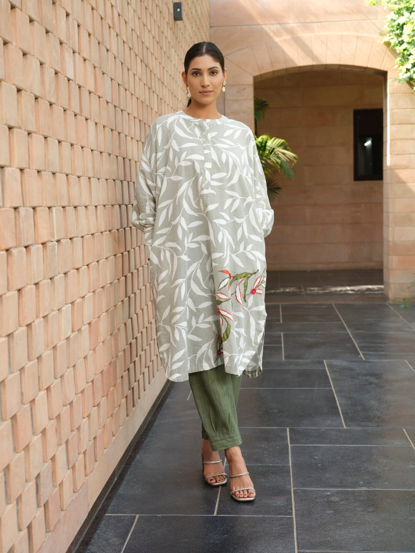 Olive Branch Pure Cotton Kurta