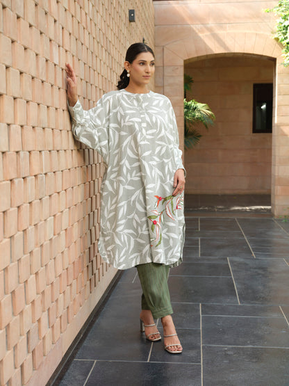 Olive Branch Pure Cotton Kurta