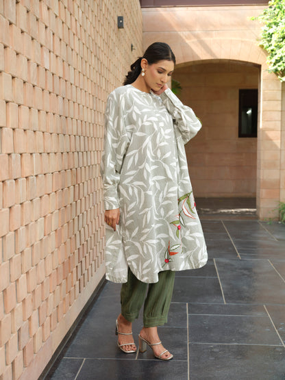 Olive Branch Pure Cotton Kurta