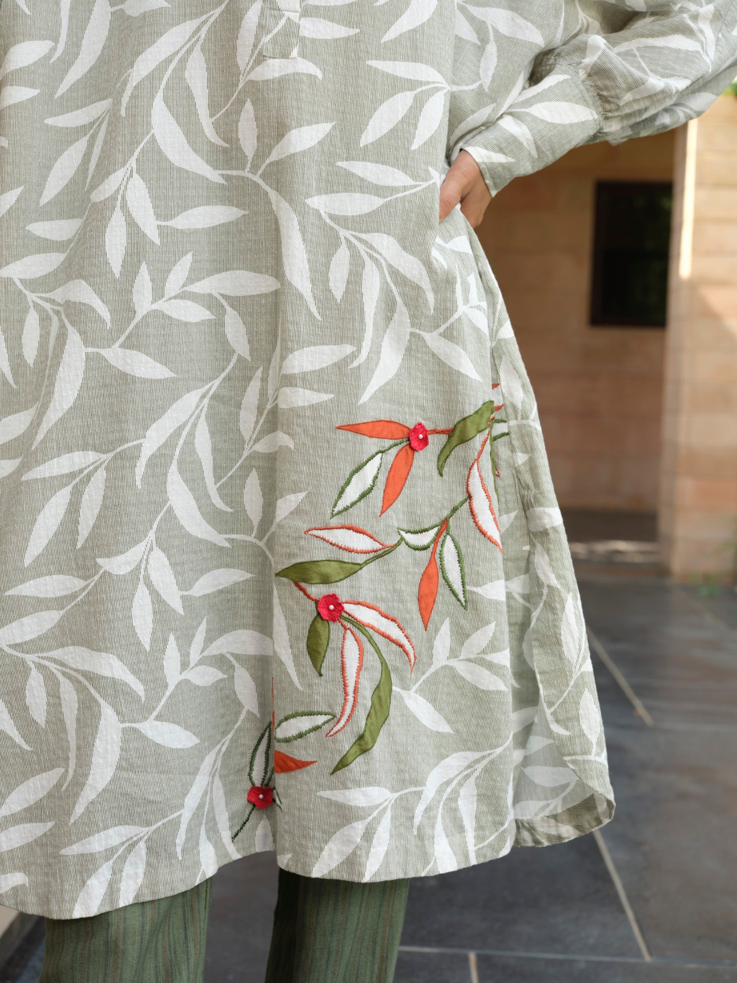 Olive Branch Pure Cotton Kurta