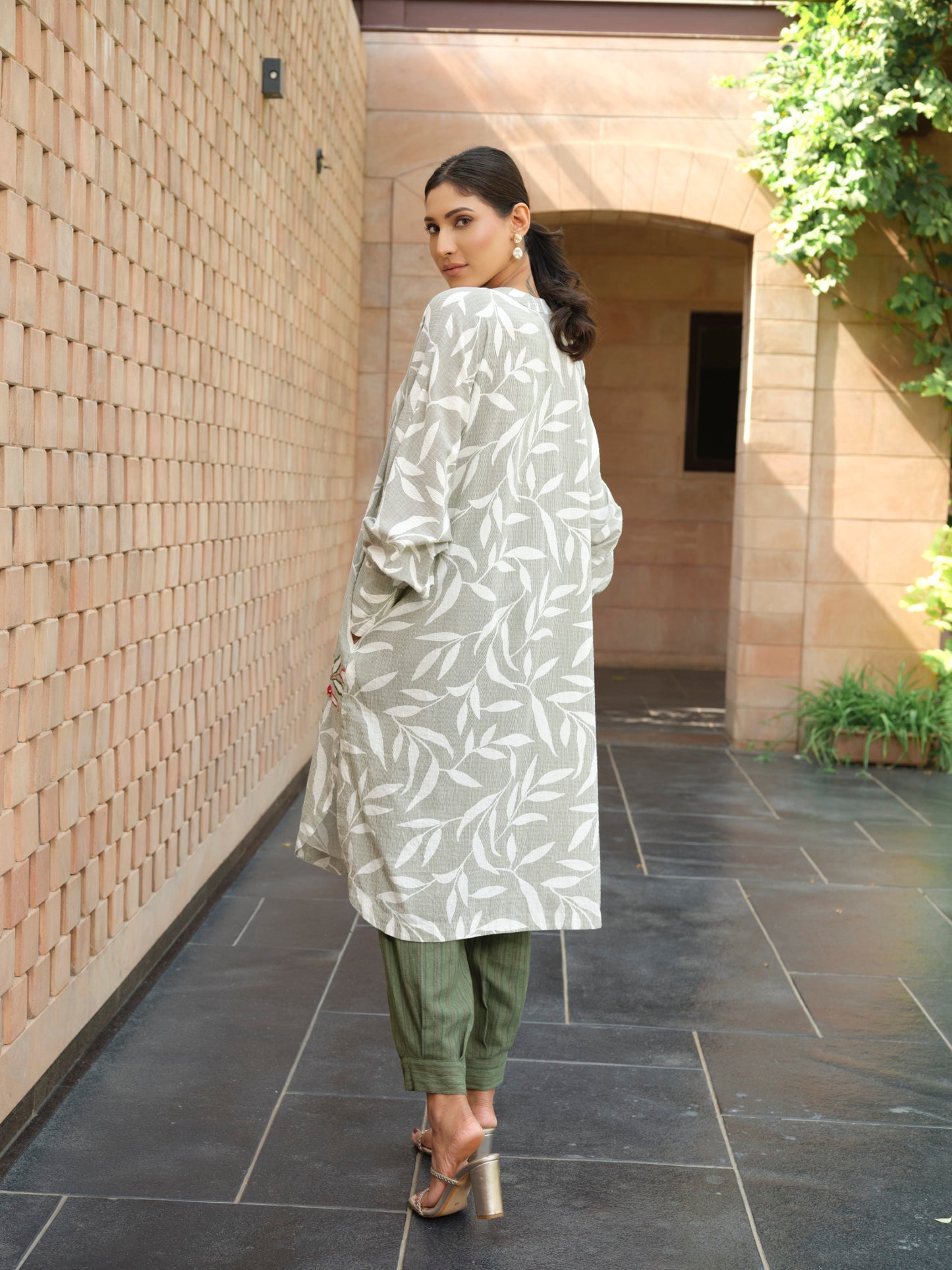 Olive Branch Pure Cotton Kurta