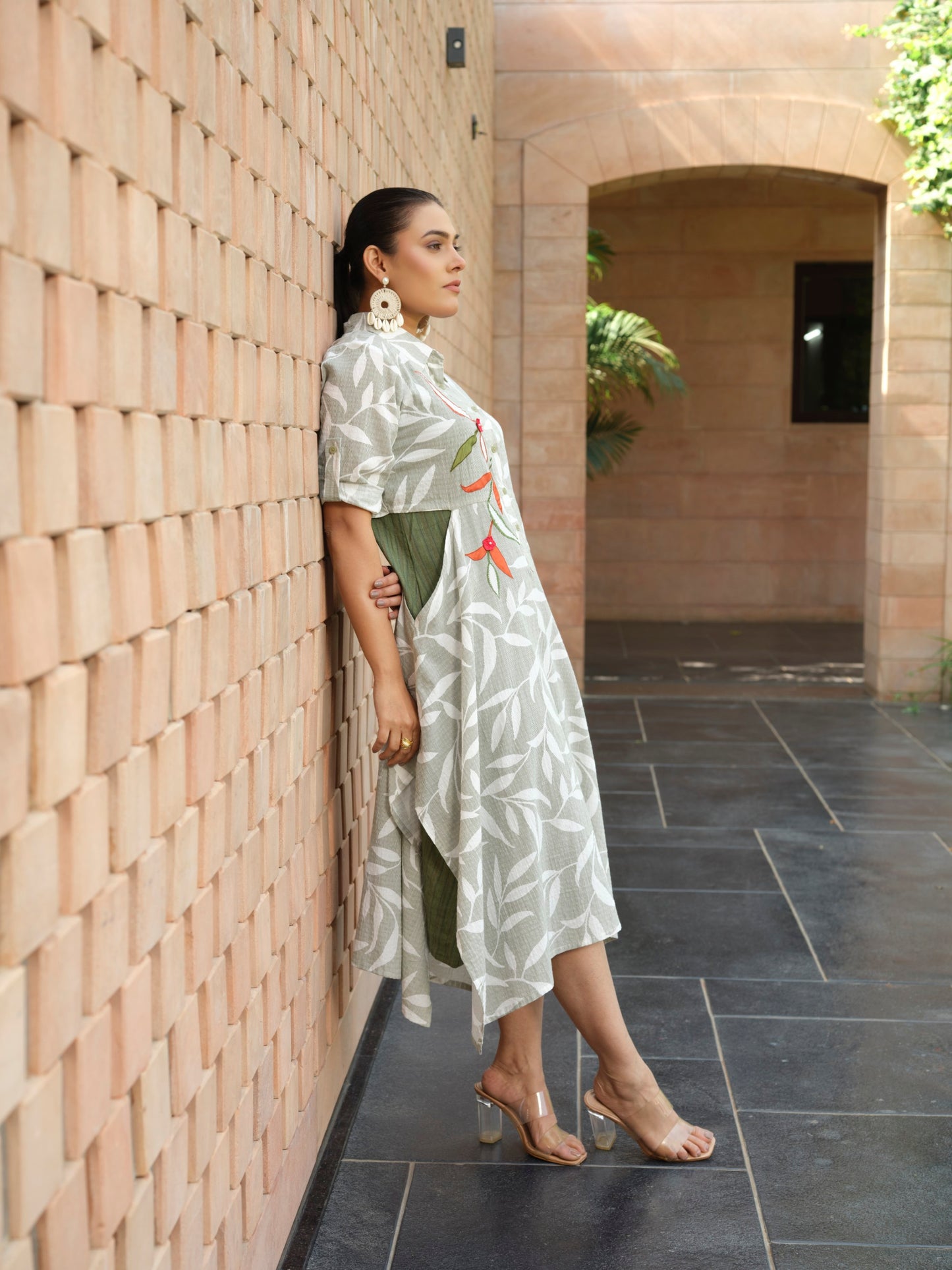 Vines Pure Cotton Dress