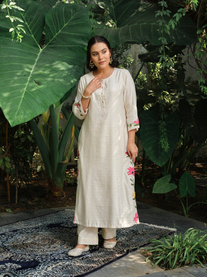 Aabha Jacquard Kurta