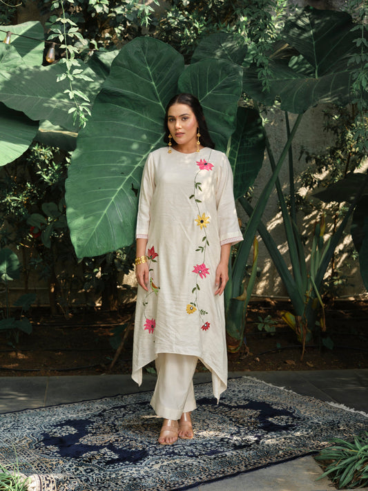 Manjari Jacquard Kurta