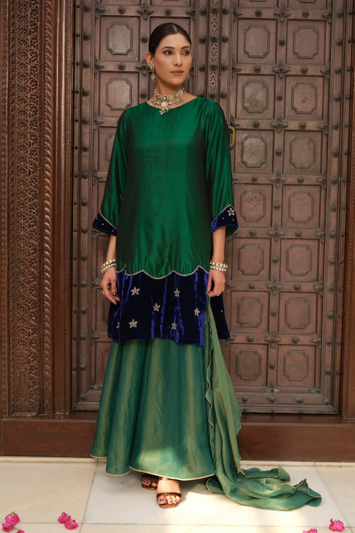 Dilkashi Pure Silk Kurta
