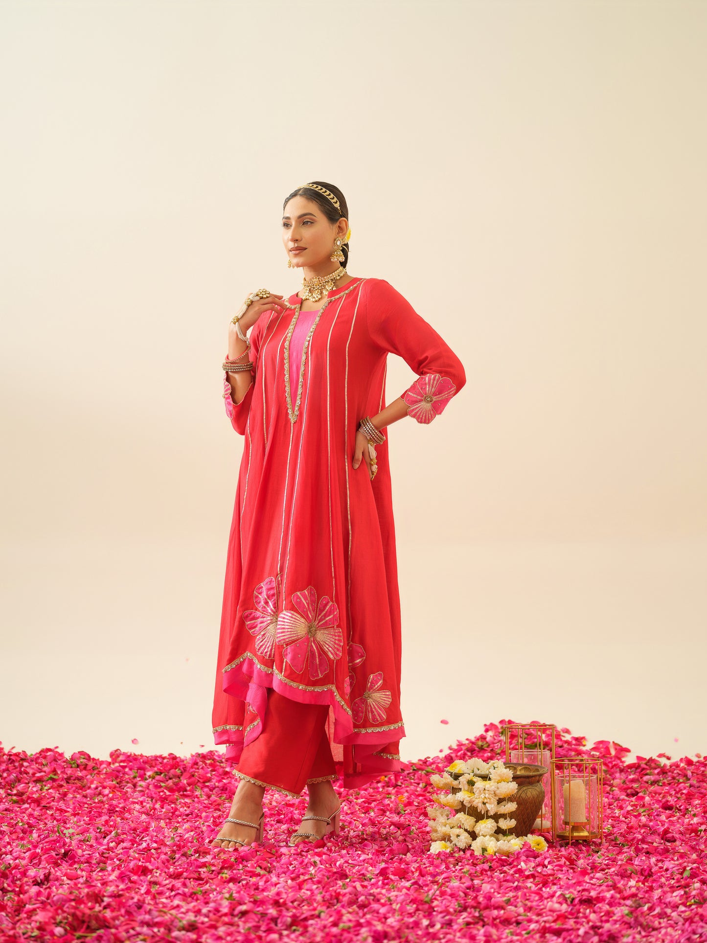 Lakshmi Pure Chanderi Anarkali Kurta
