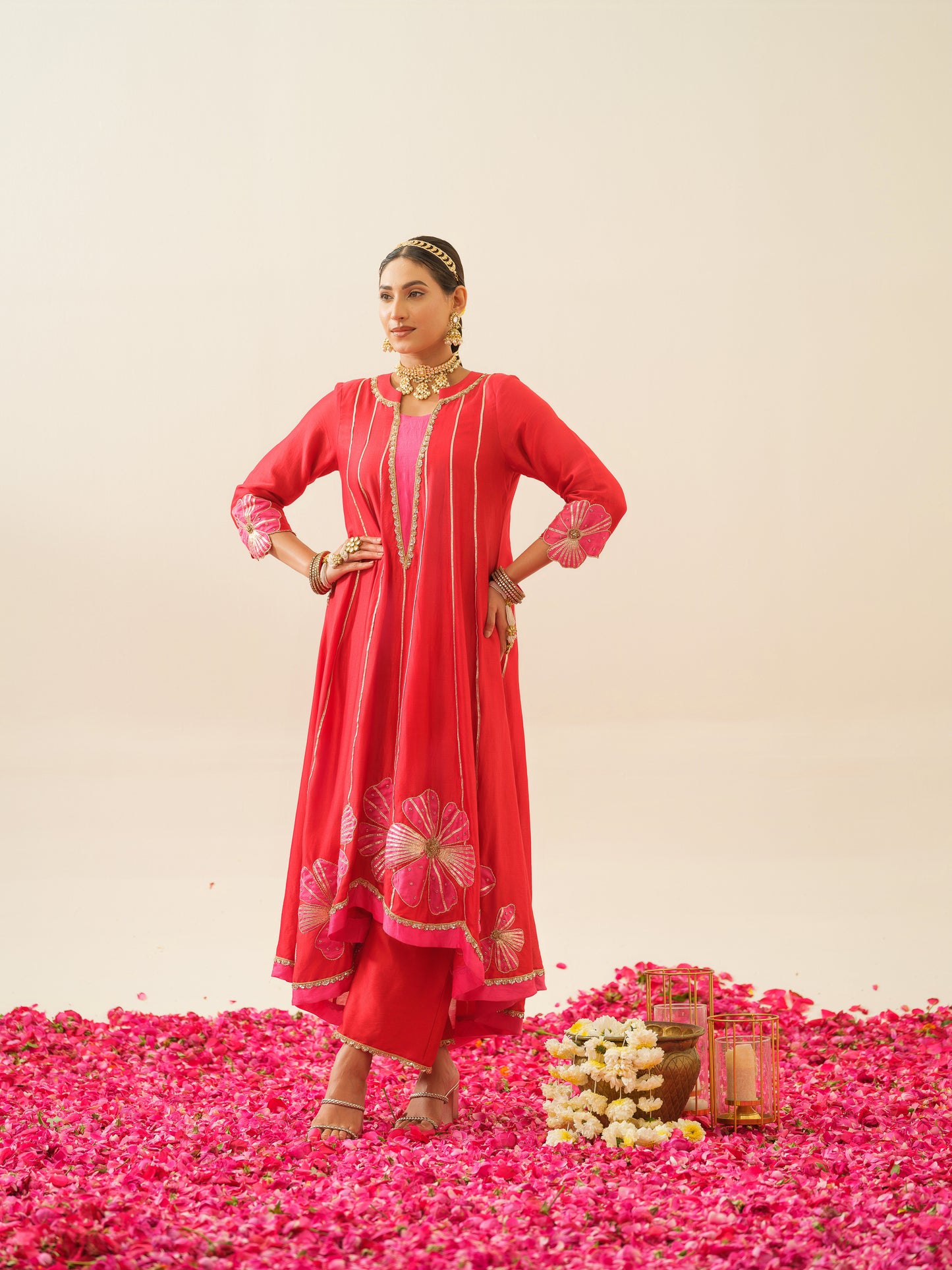 Lakshmi Pure Chanderi Anarkali Kurta