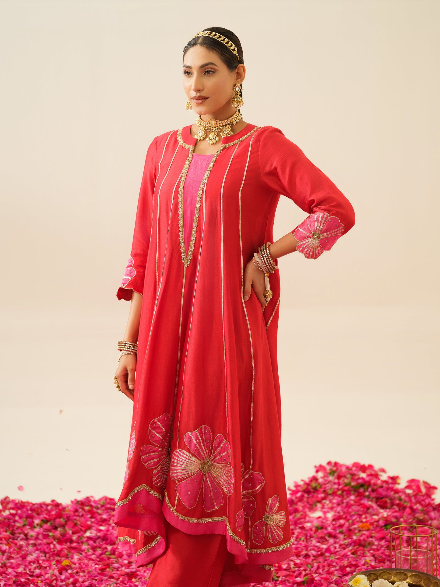 Lakshmi Pure Chanderi Anarkali Kurta