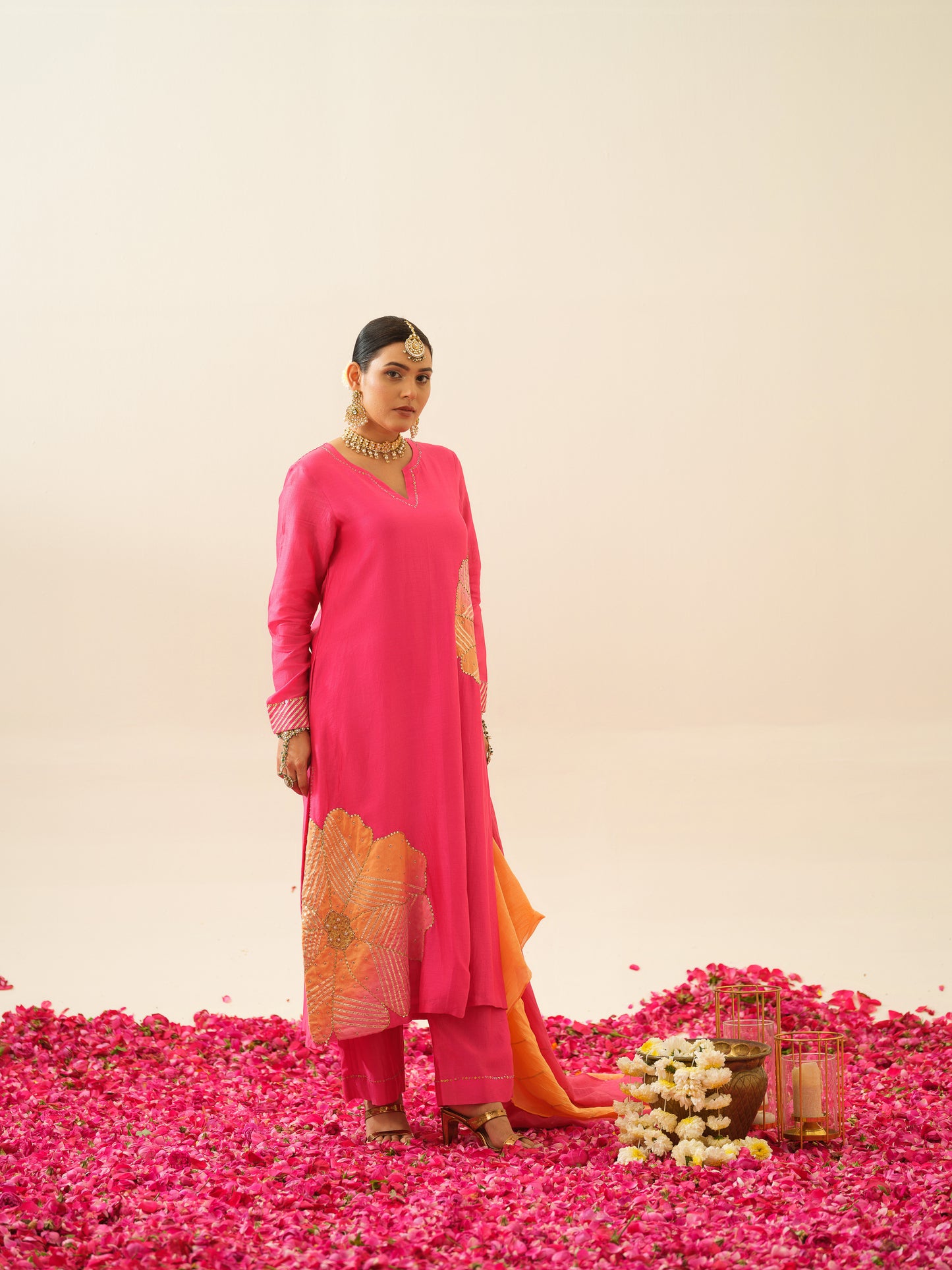 Jodha Pure Chanderi Kurta