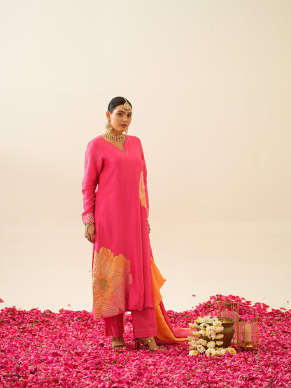 Jodha Pure Chanderi Kurta