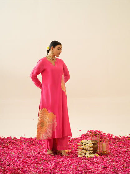 Jodha Pure Chanderi Kurta