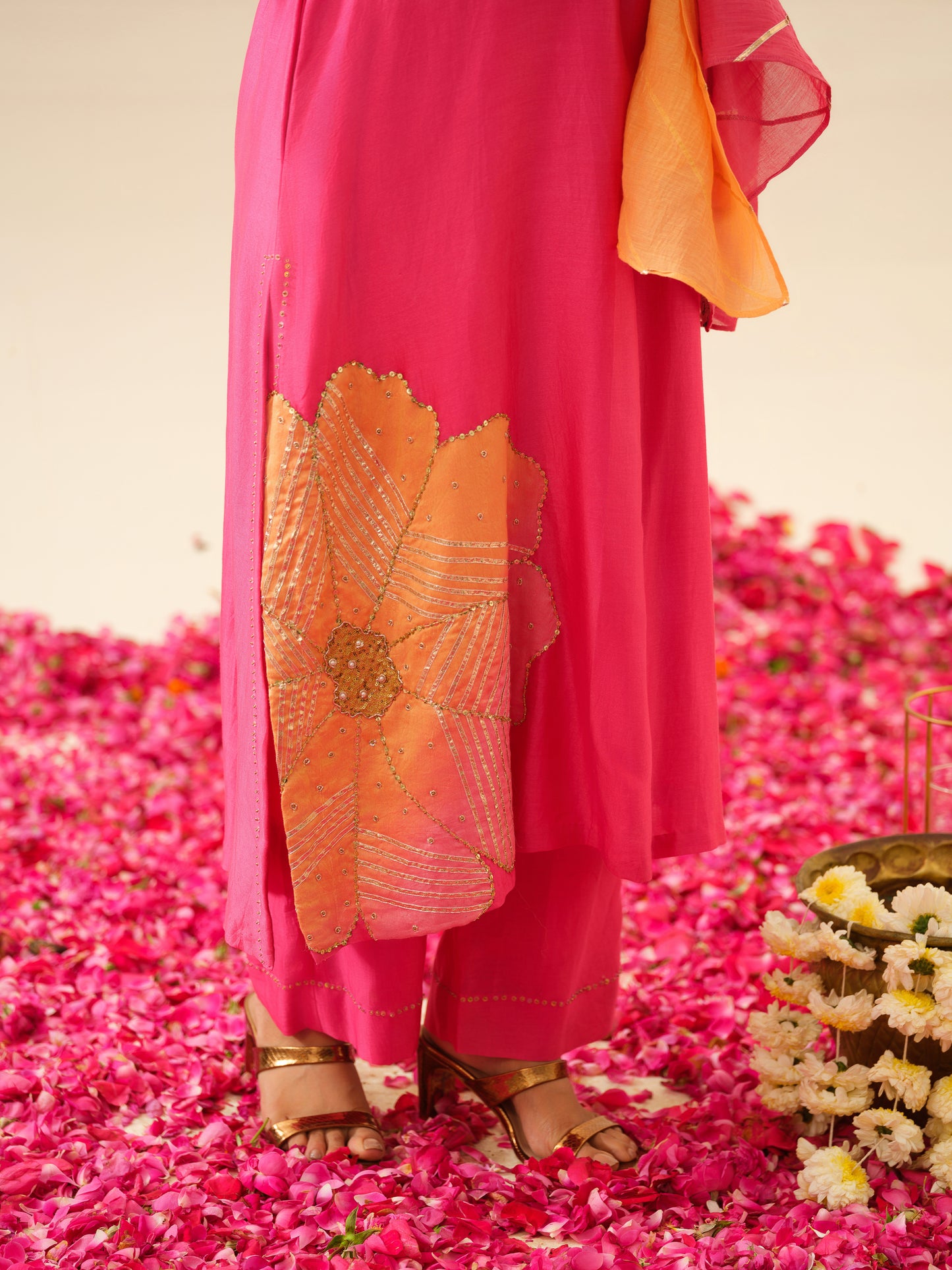 Jodha Pure Chanderi Kurta