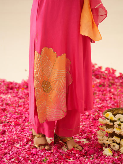 Jodha Pure Chanderi Kurta