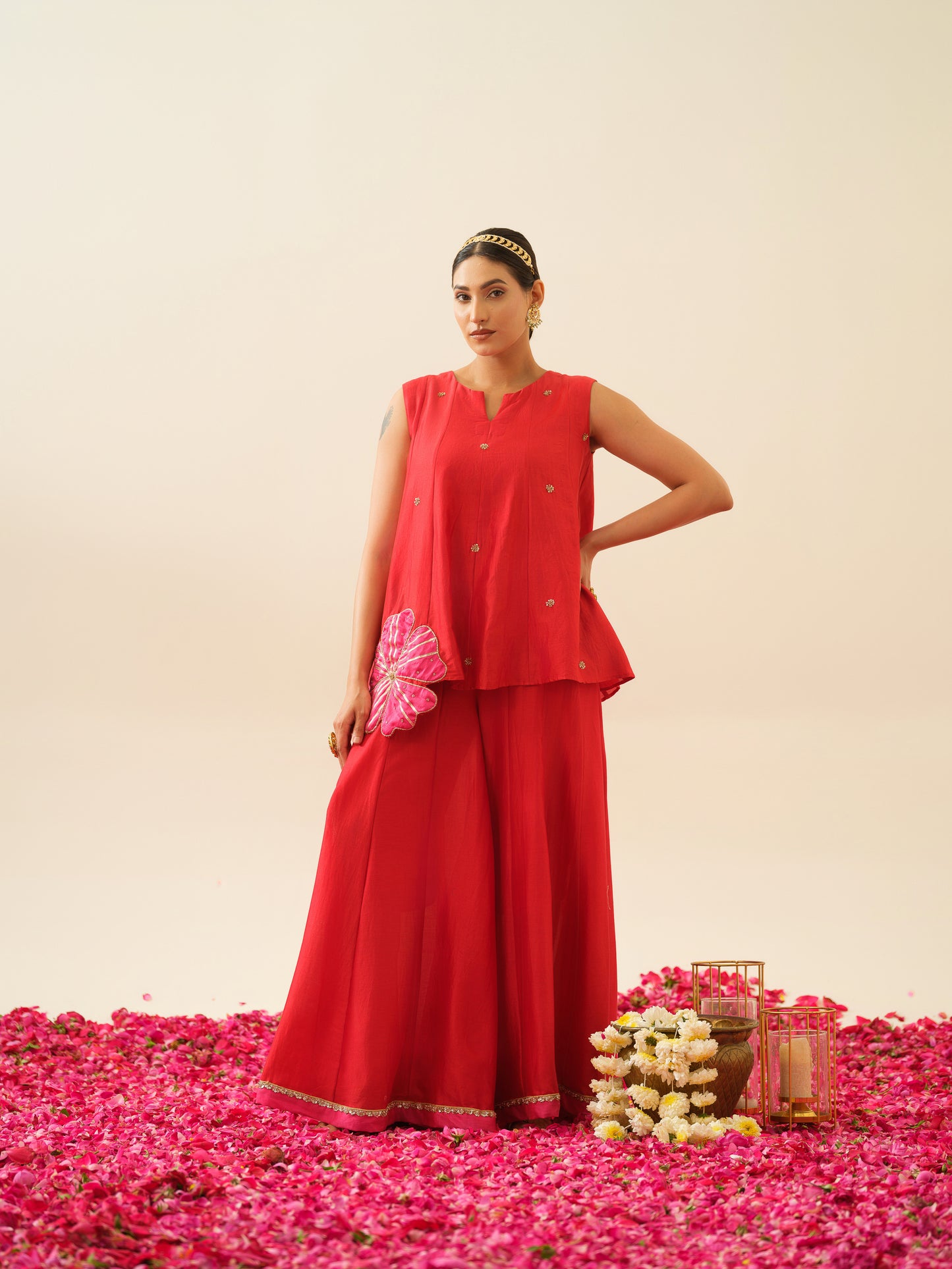 Mehrunisa Pure Chanderi Top