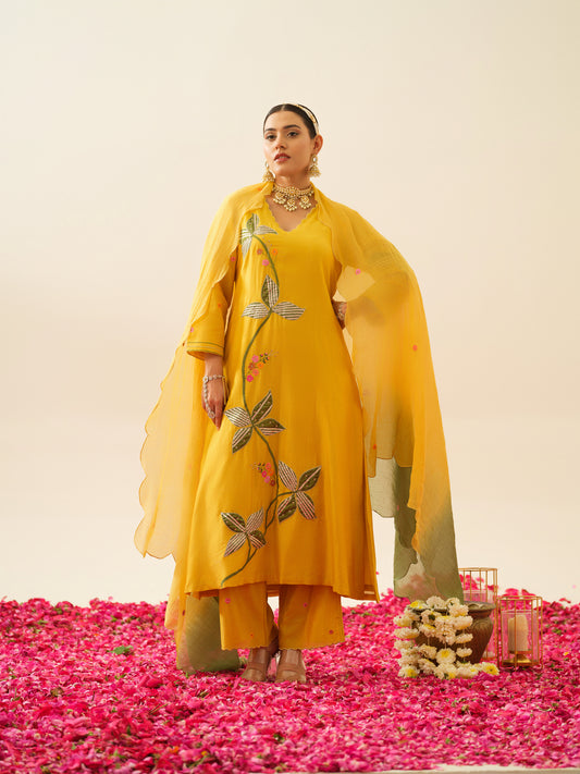 Ahilya Cotton Chanderi Dupatta