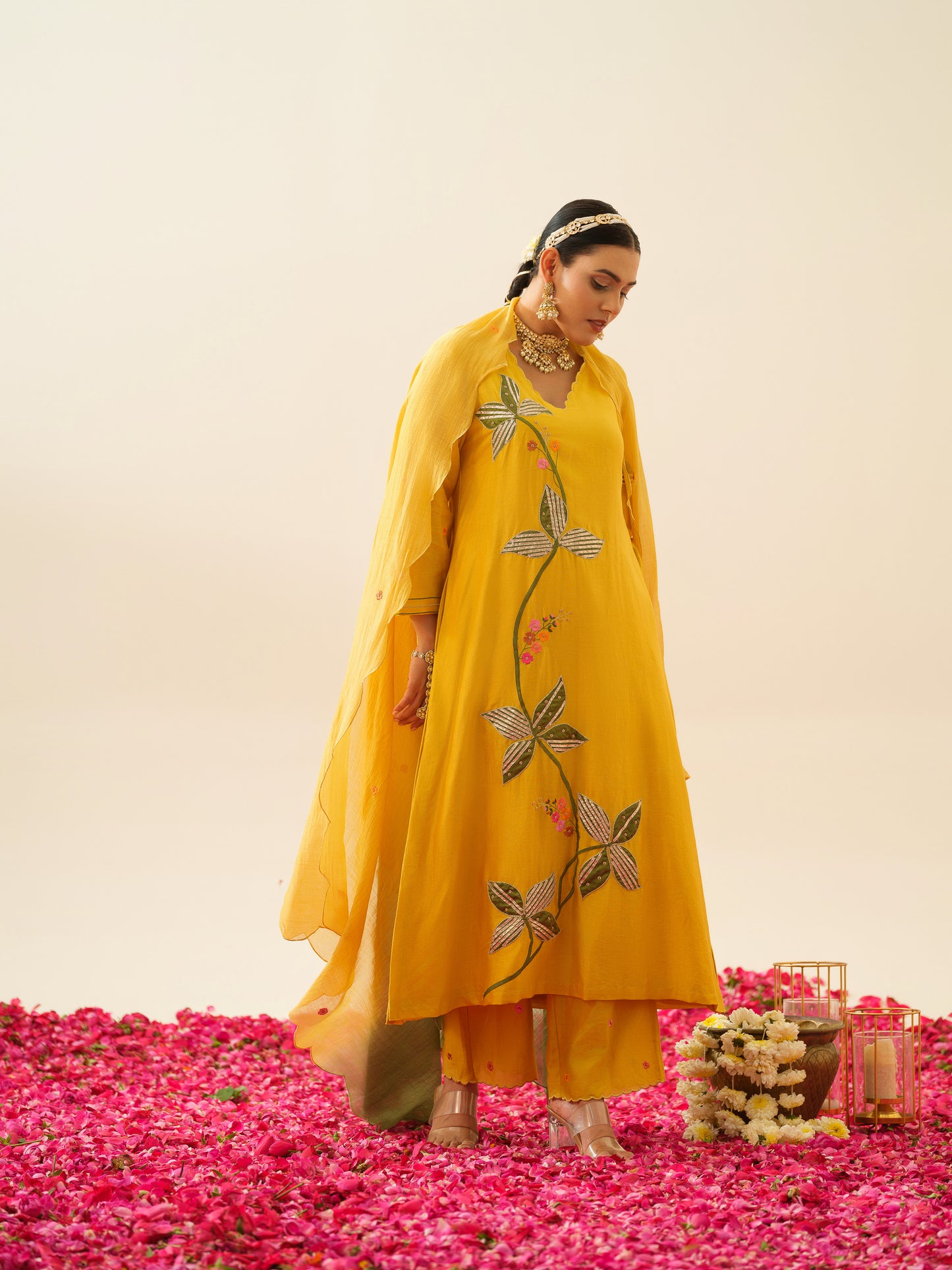 Ahilya Pure Chanderi Kurta