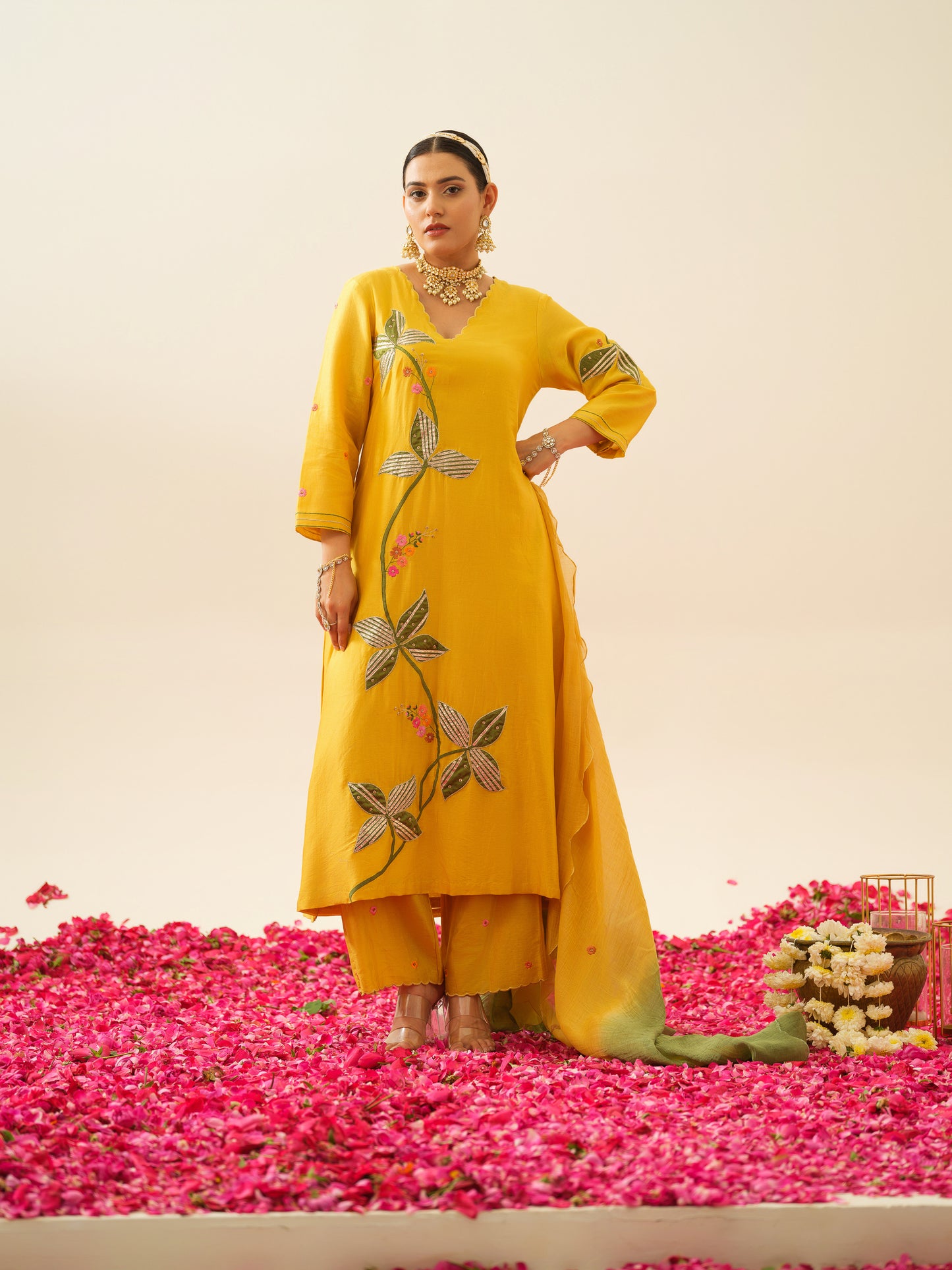 Ahilya Pure Chanderi Kurta