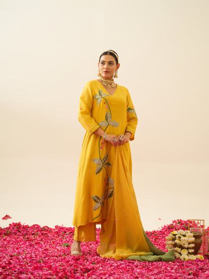 Ahilya Pure Chanderi Kurta