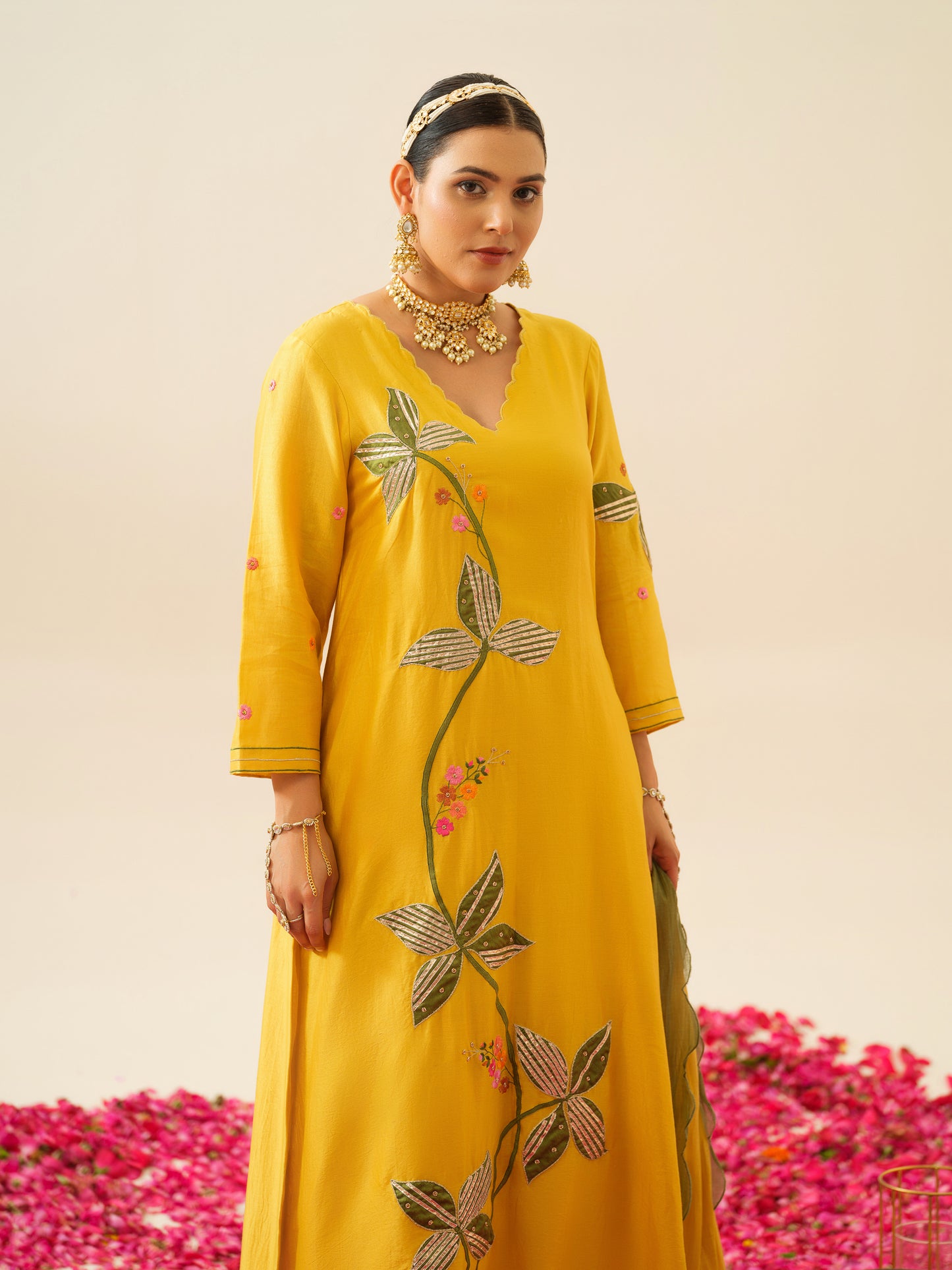 Ahilya Pure Chanderi Kurta