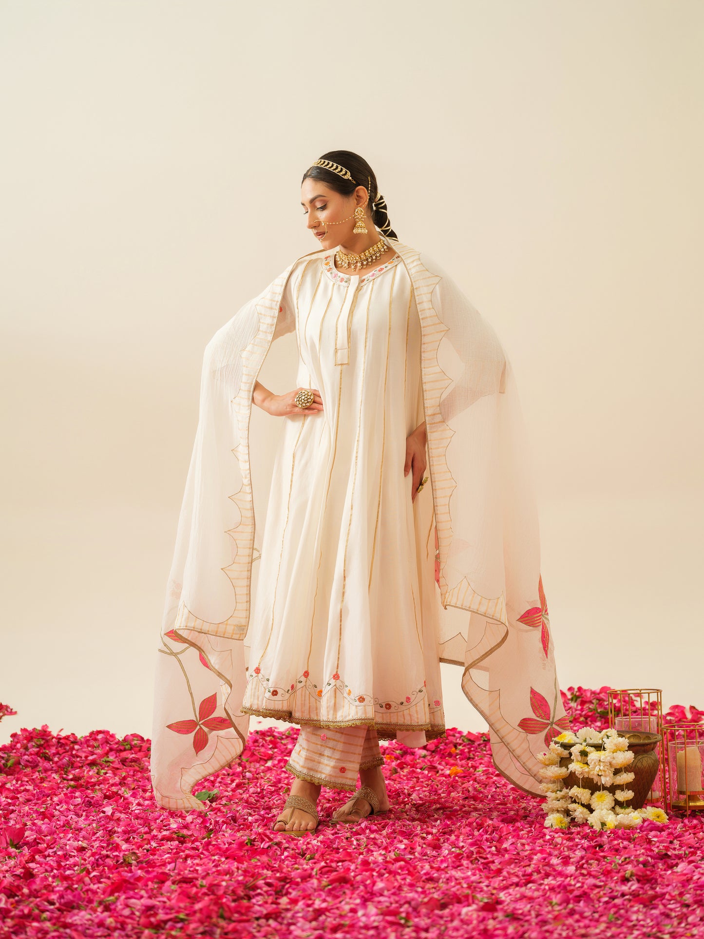 Gayatri Pure Chanderi Anarkali Kurta
