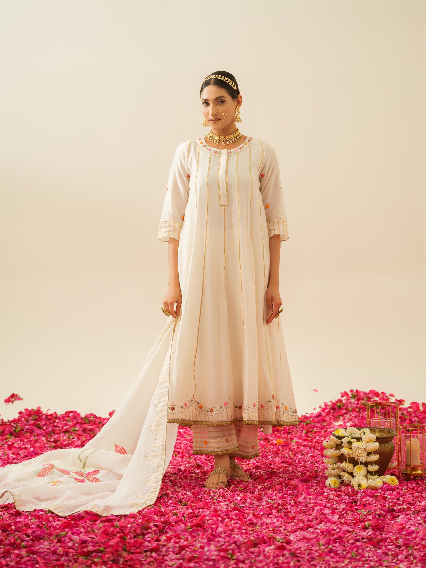 Gayatri Pure Chanderi Anarkali Kurta