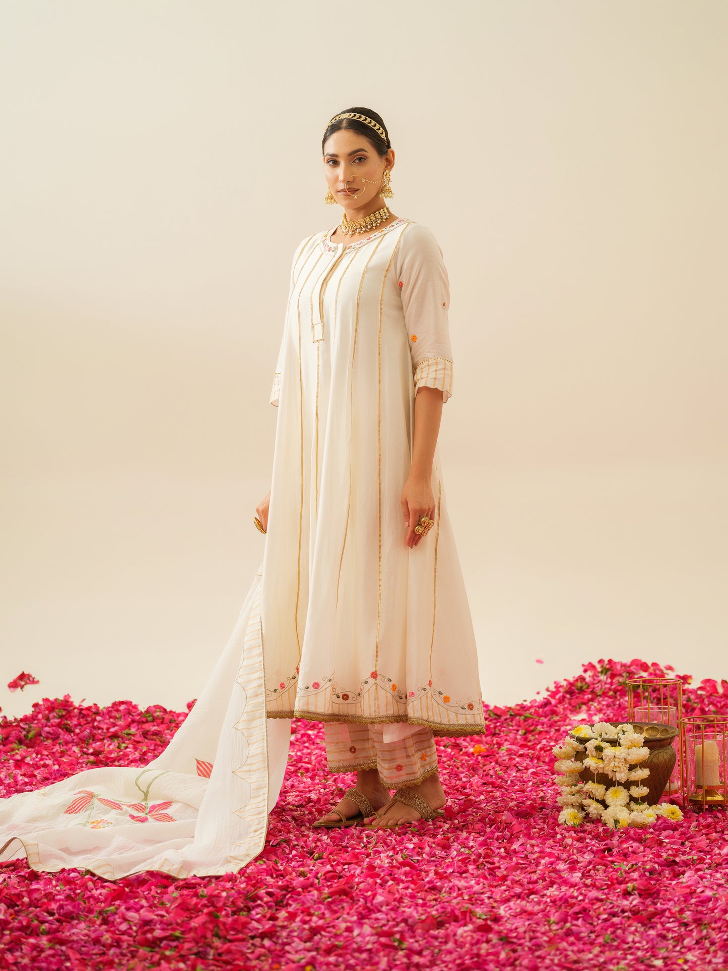 Gayatri Pure Chanderi Anarkali Kurta