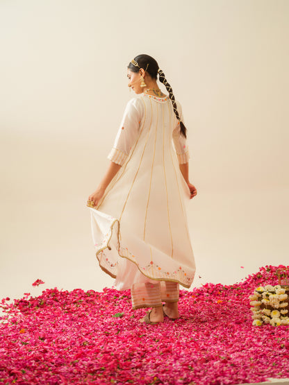 Gayatri Pure Chanderi Anarkali Kurta