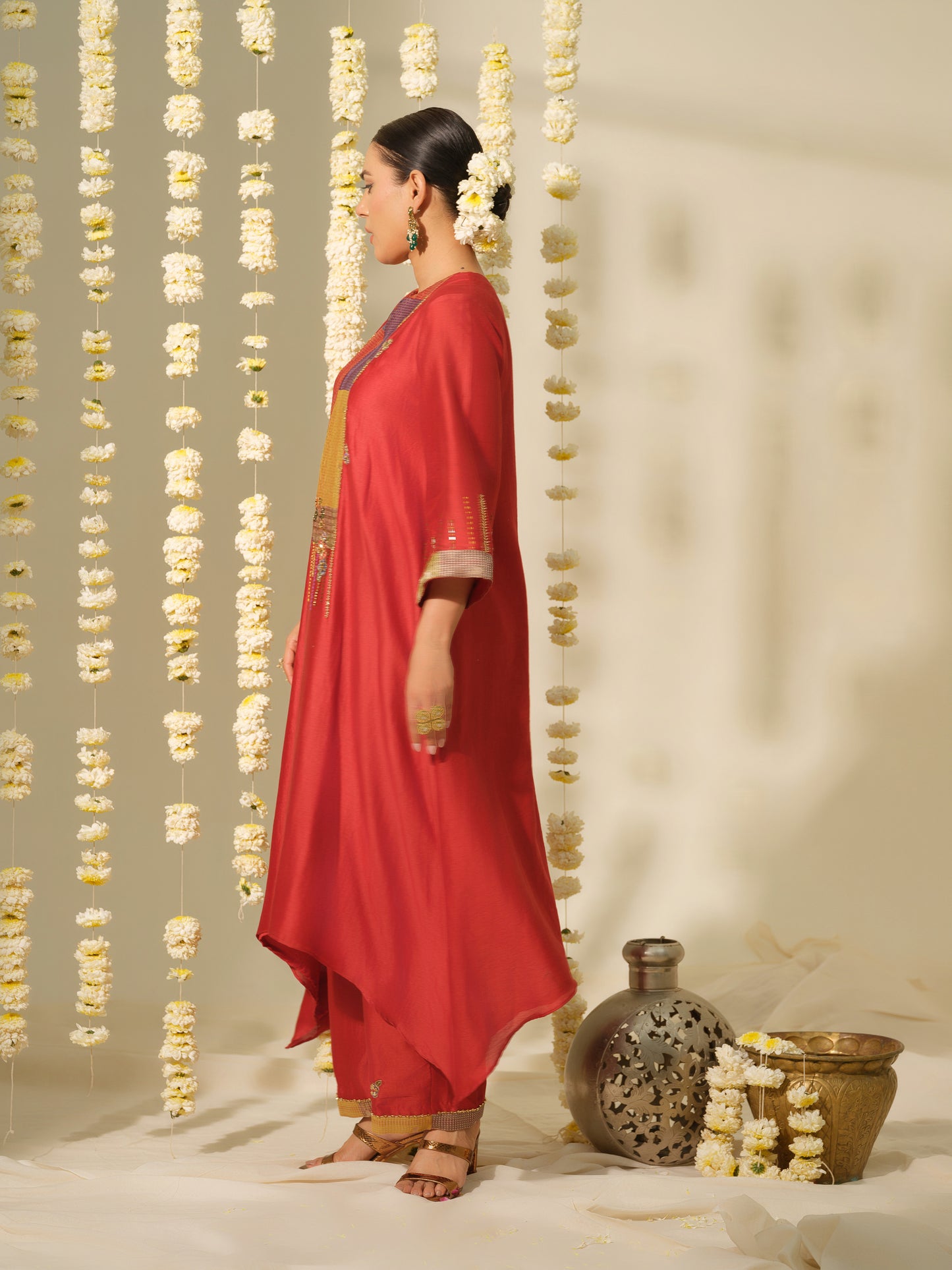 Nandini Chanderi Silk Kurta