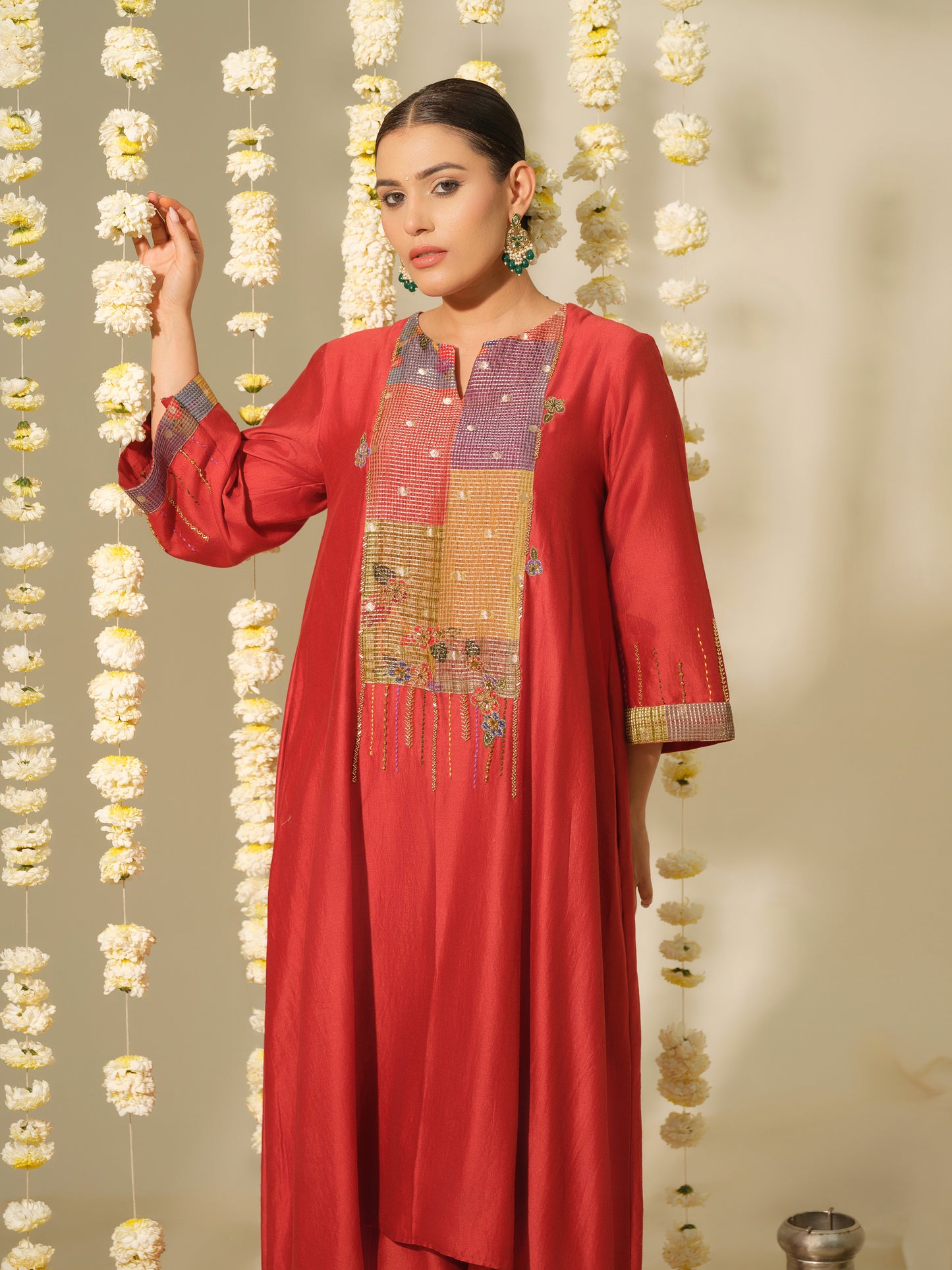 Nandini Chanderi Silk Kurta