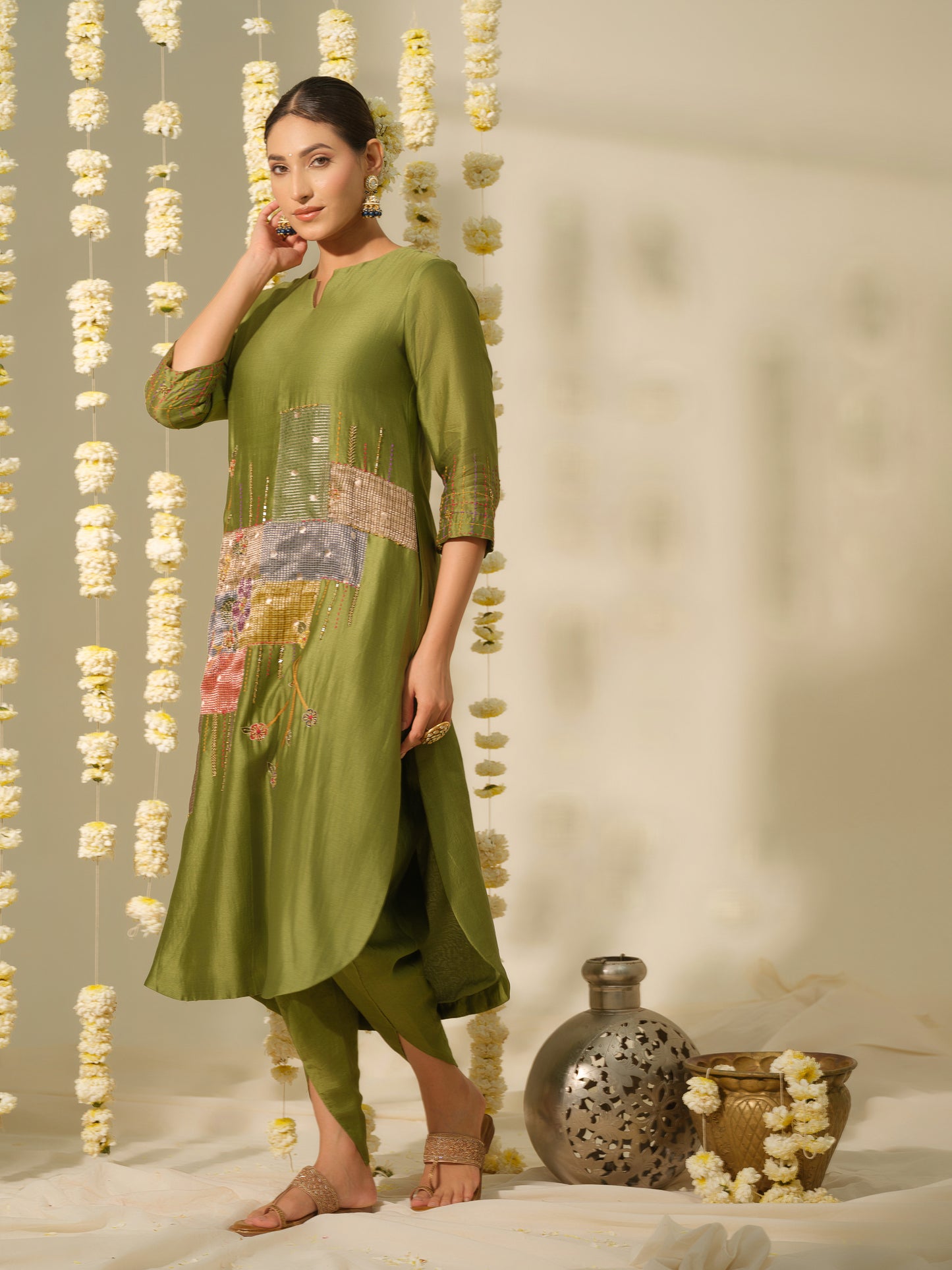 Vasant Chanderi Silk Kurta