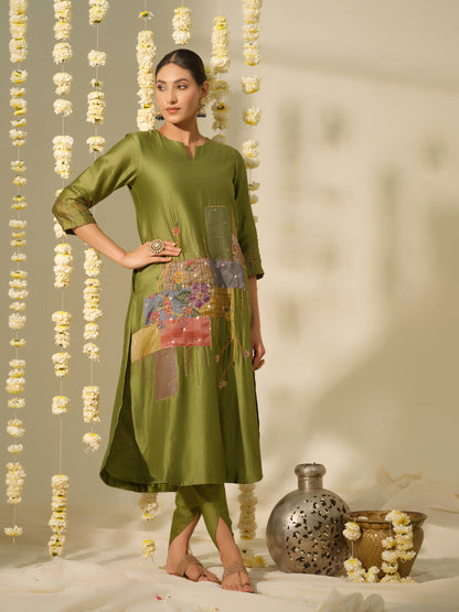 Vasant Chanderi Silk Kurta