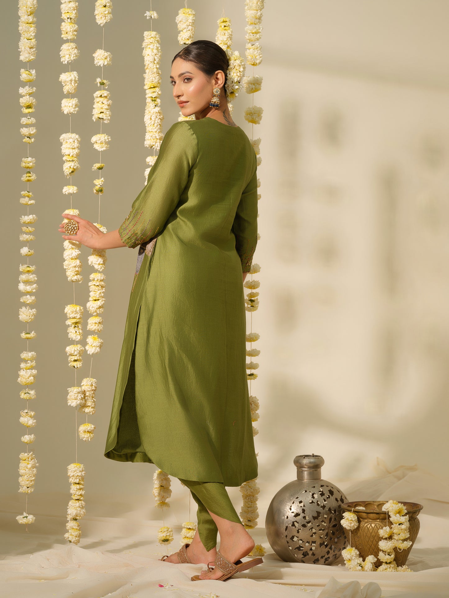 Vasant Chanderi Silk Kurta