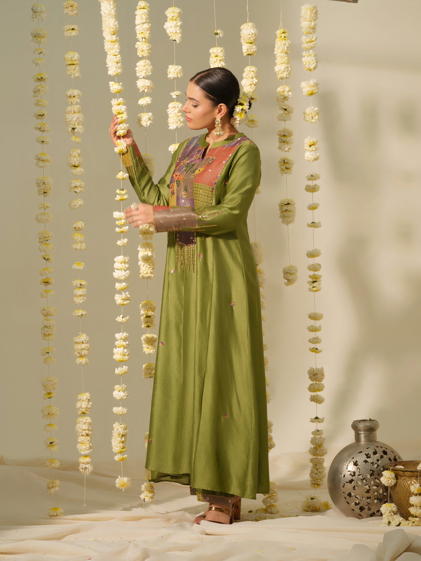 Dhara Chanderi Silk Kurta