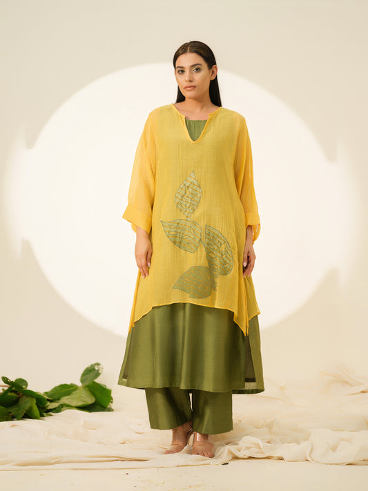 Tree Of Light Pure Chanderi Kurta