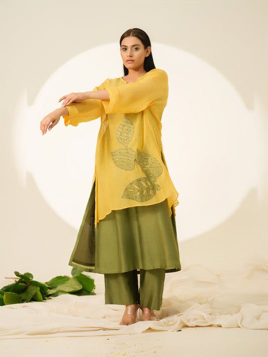 Tree Of Light Pure Chanderi Kurta