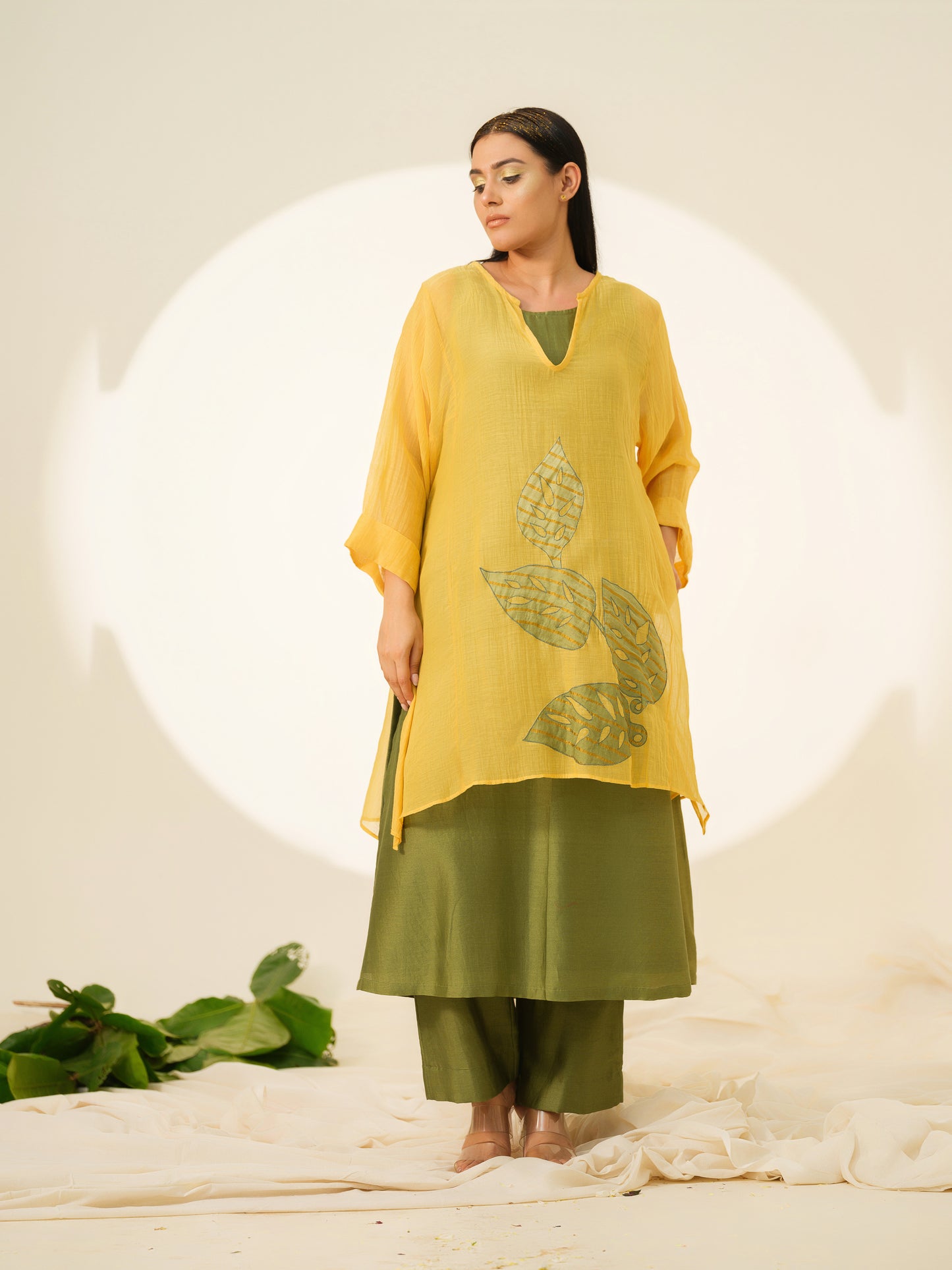 Tree Of Light Pure Chanderi Kurta