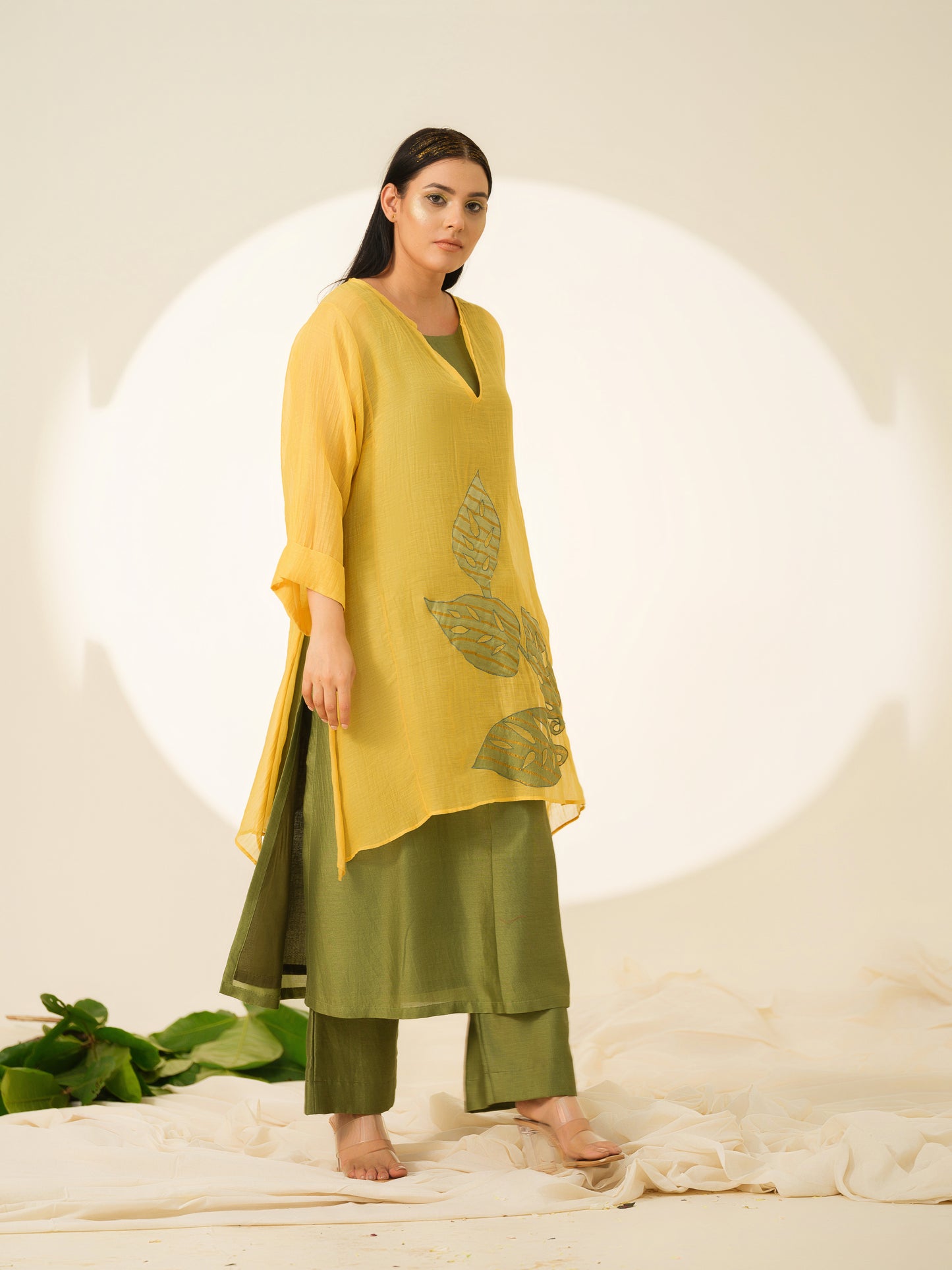Tree Of Light Pure Chanderi Kurta