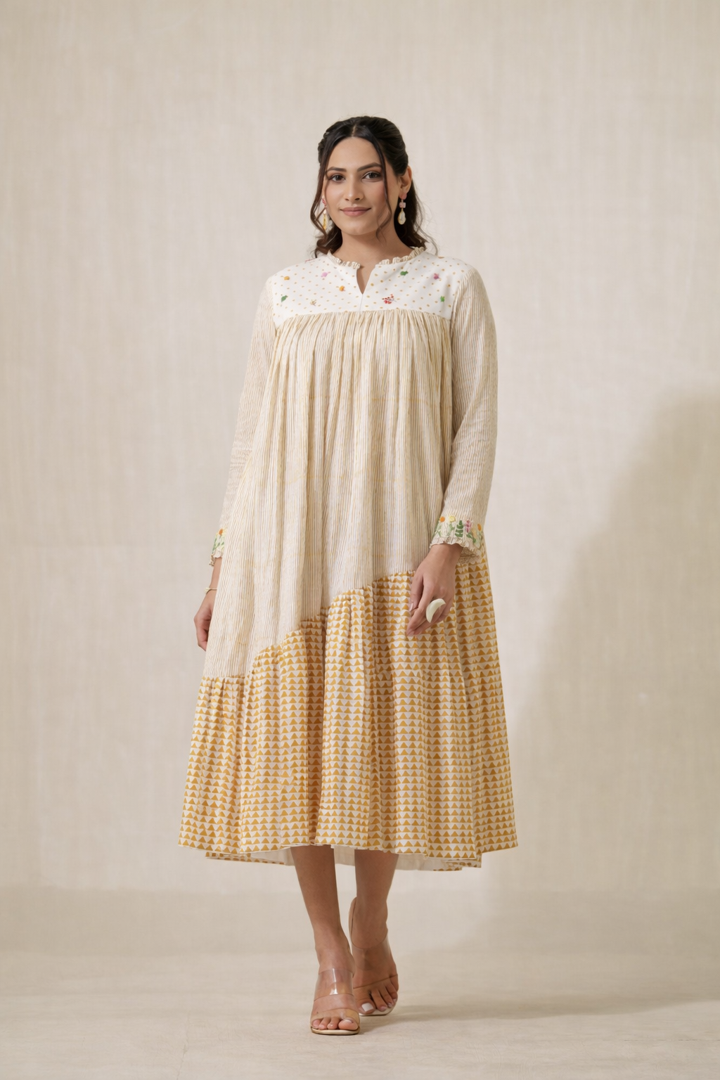 Canary Pure Cotton Dress (Curve-friendly)