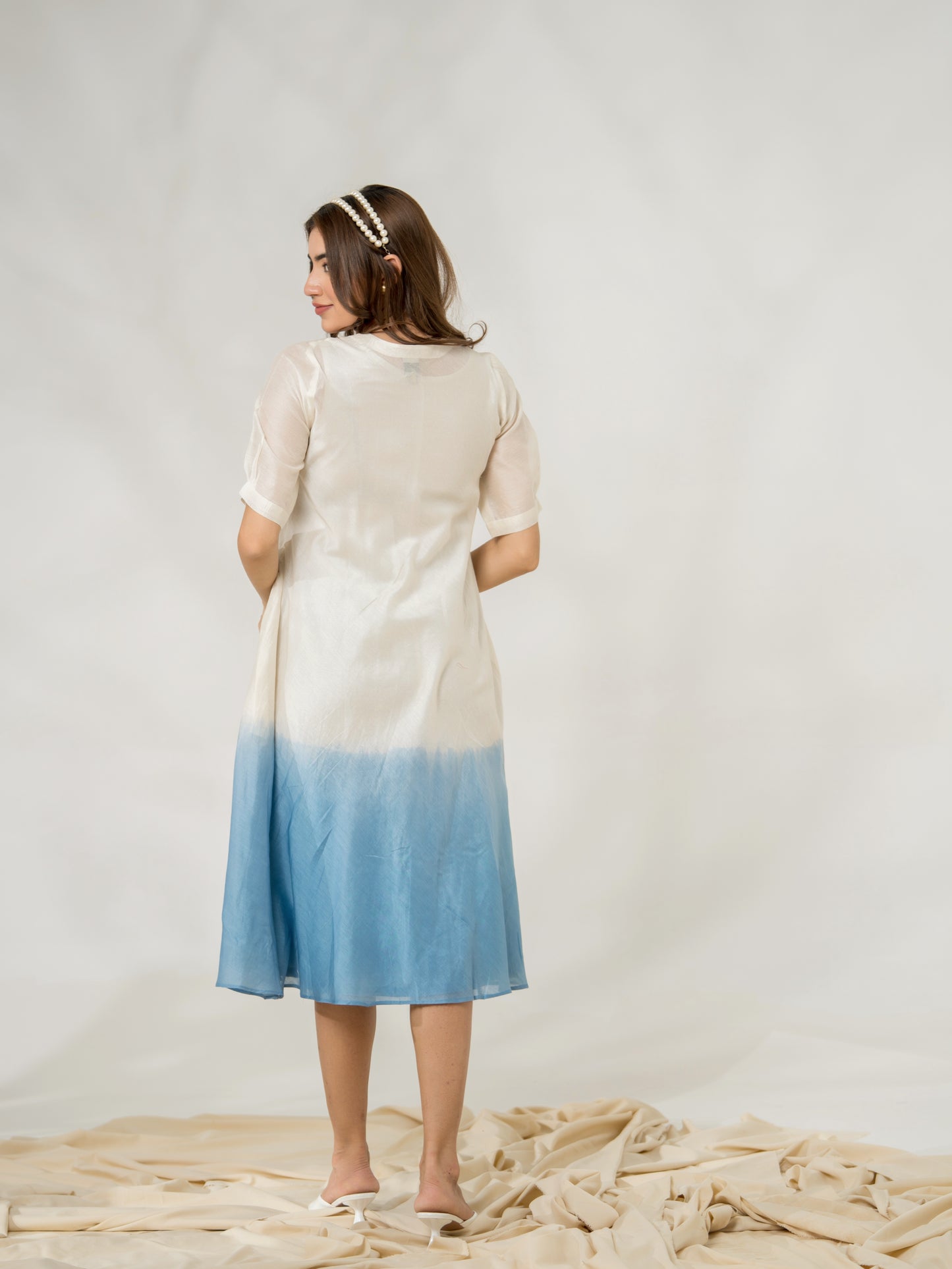 Seashells Pure Chanderi Dress