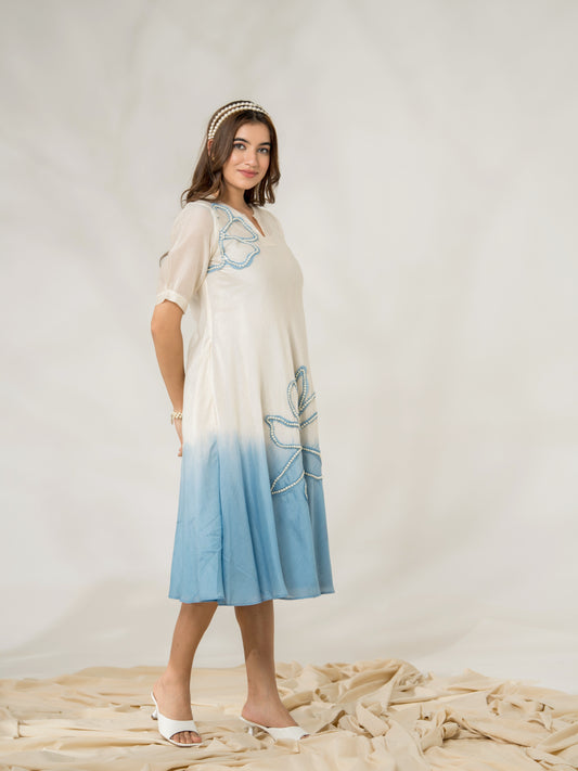 Seashells Pure Chanderi Dress