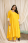 Haiku Mul Chanderi Dress and Cape Set (Curve-friendly)