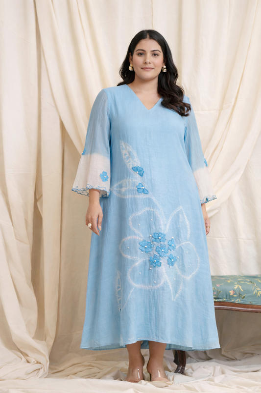 Prose Mul Chanderi Dress (Curve-friendly)