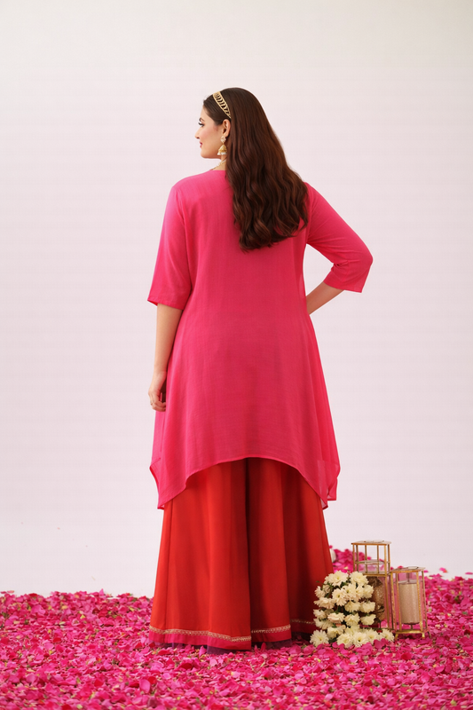 Meera Handloom Chanderi Kurta (Curve-friendly)