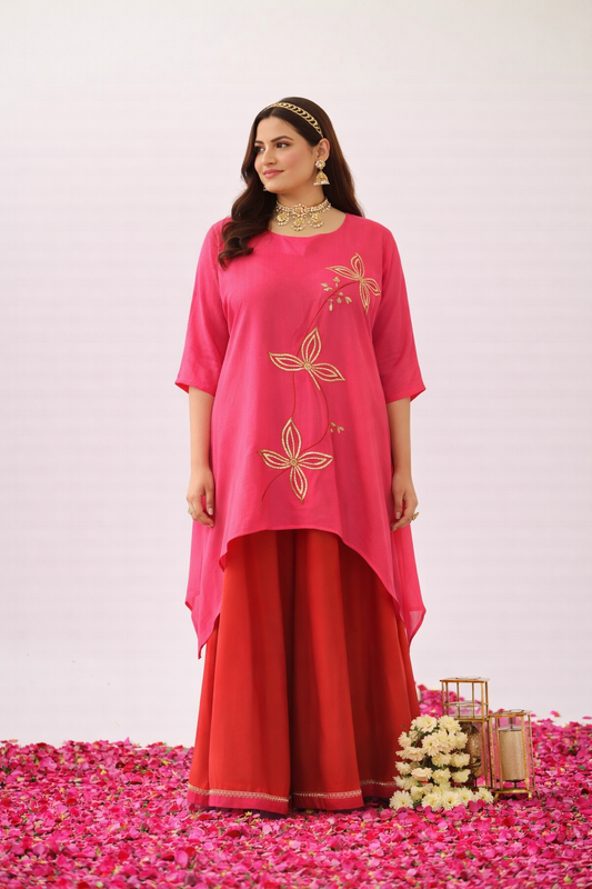 Meera Handloom Chanderi Kurta (Curve-friendly)